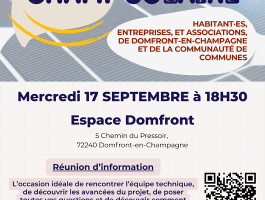 Miniature de l'article intitulé :☀️ Réunion publique – Champ solaire à Domfront-en-Champagne